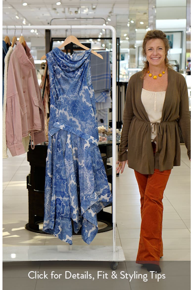 Prue Paisley Floral Asymmetric Hem Dress video