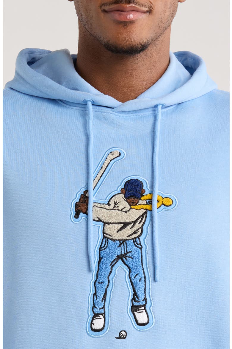 Swingman Core Fleece Hoodie, Alternate, color, POLARIS BLUE