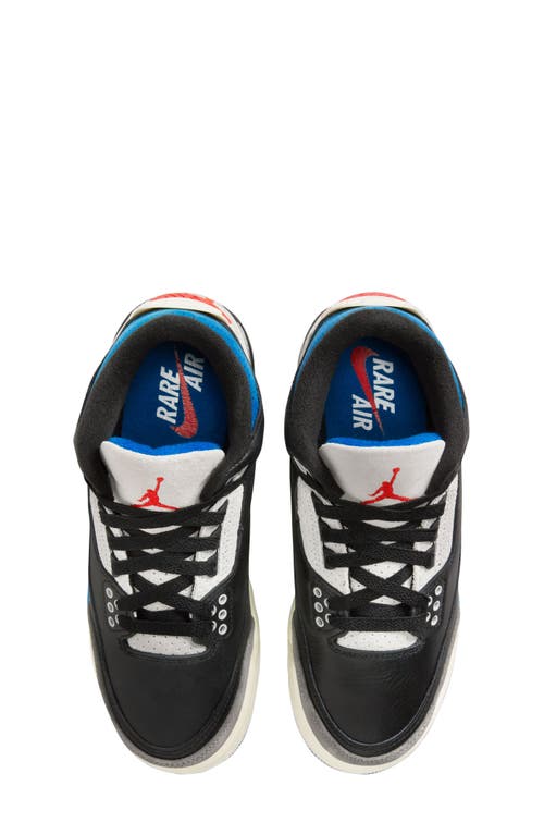 Nike Kids' Jordan 3 Retro Basketball Sneaker In Black