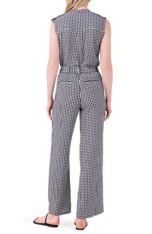 NIC + ZOE NIC+ZOE DRAPEY GINGHAM WIDE LEG PANTS