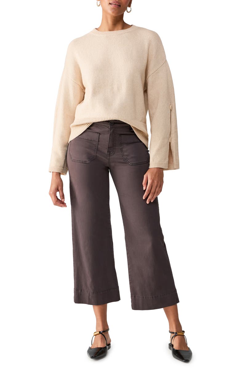 Sanctuary The Marine Crop Wide Leg Pants, Alternate, color,