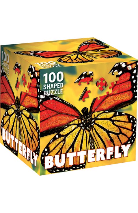 Butterfly 100 Piece Shaped Puzzle