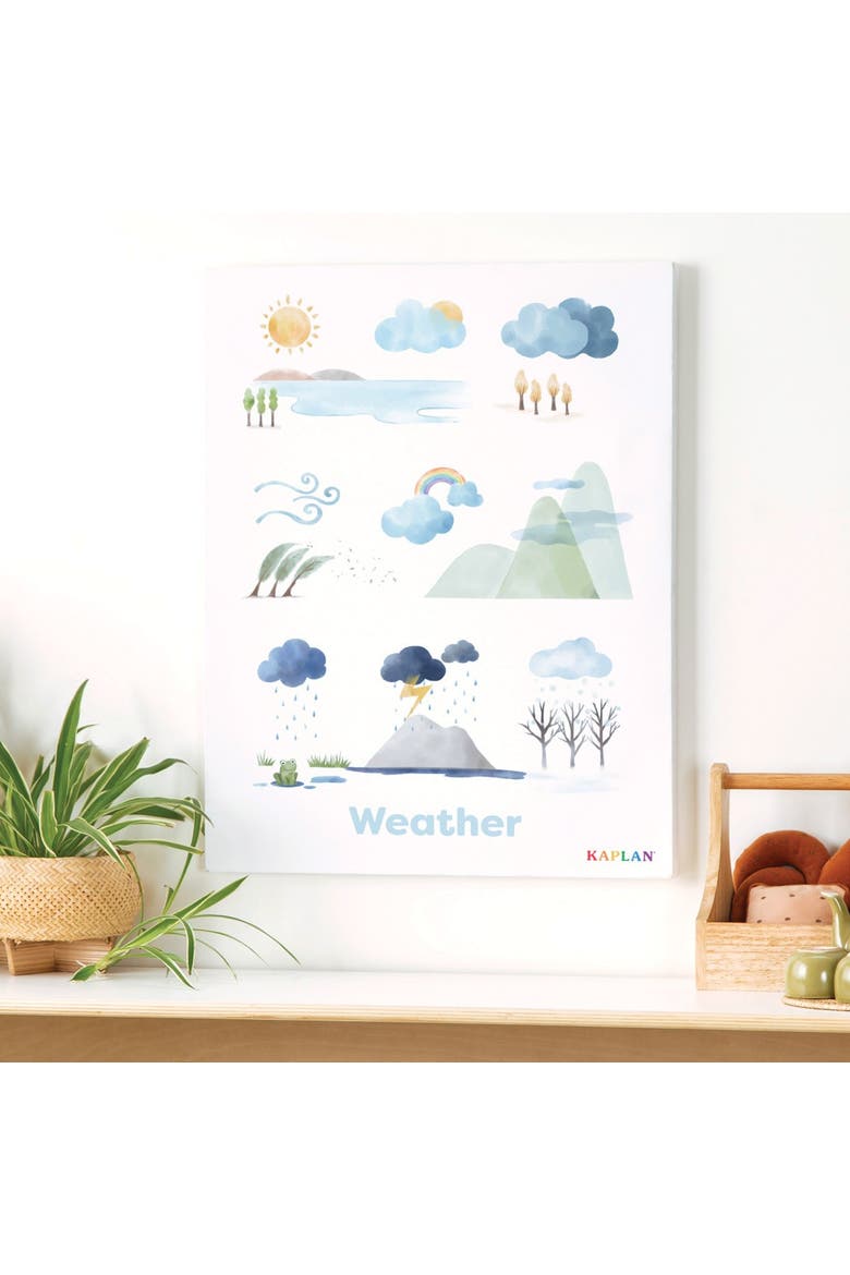 Weather Giclee Classroom Wall Print, Alternate, color, white