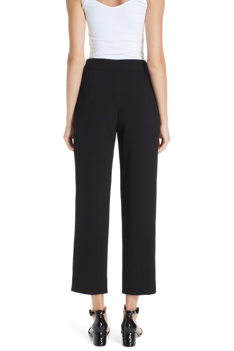 Straight Crop Pants, Alternate, color, NERO