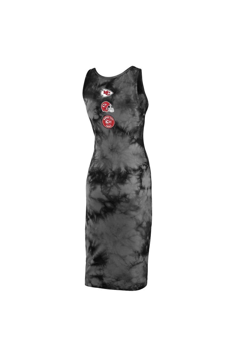 WEAR by Erin Andrews Women's WEAR by Erin Andrews Black Kansas City Chiefs Tie-Dye Tank Top Dress, Alternate, color, 