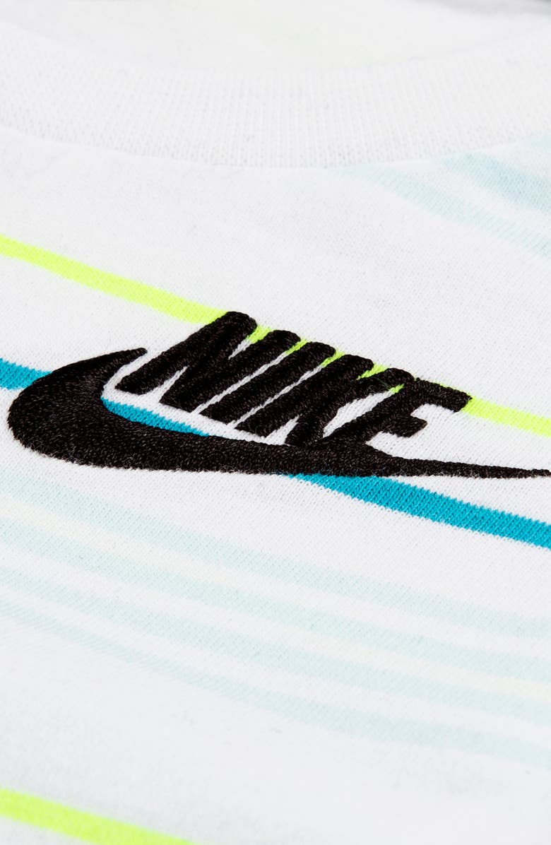 Nike Stripe T-Shirt & French Terry Shorts Set, Alternate, color,
