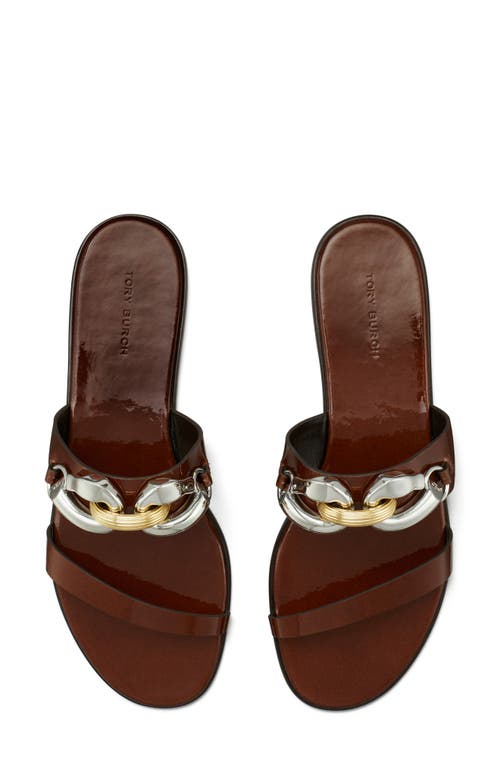 Tory Burch Jessa Two Band Slide Sandal In Brown