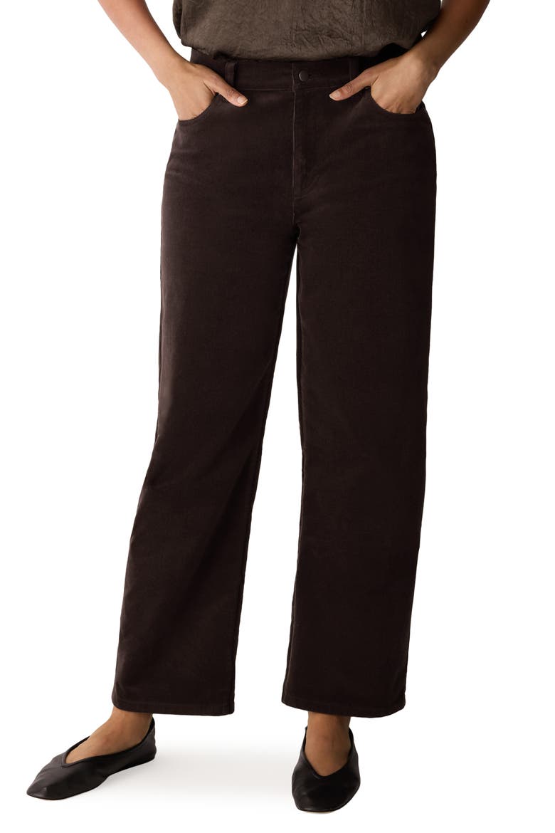 Straight Ankle Jeans, Main, color, COFFEE