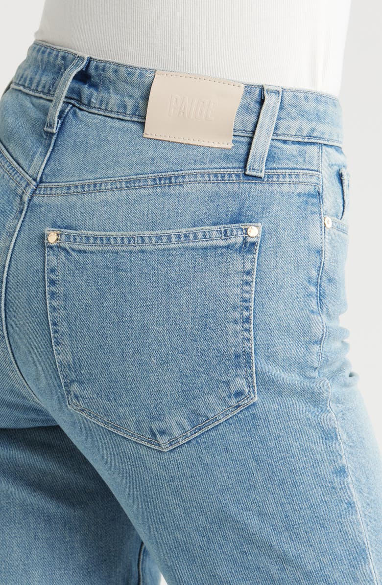 PAIGE Courtney Raw Hem High Waist Ankle Flare Jeans, Alternate, color,