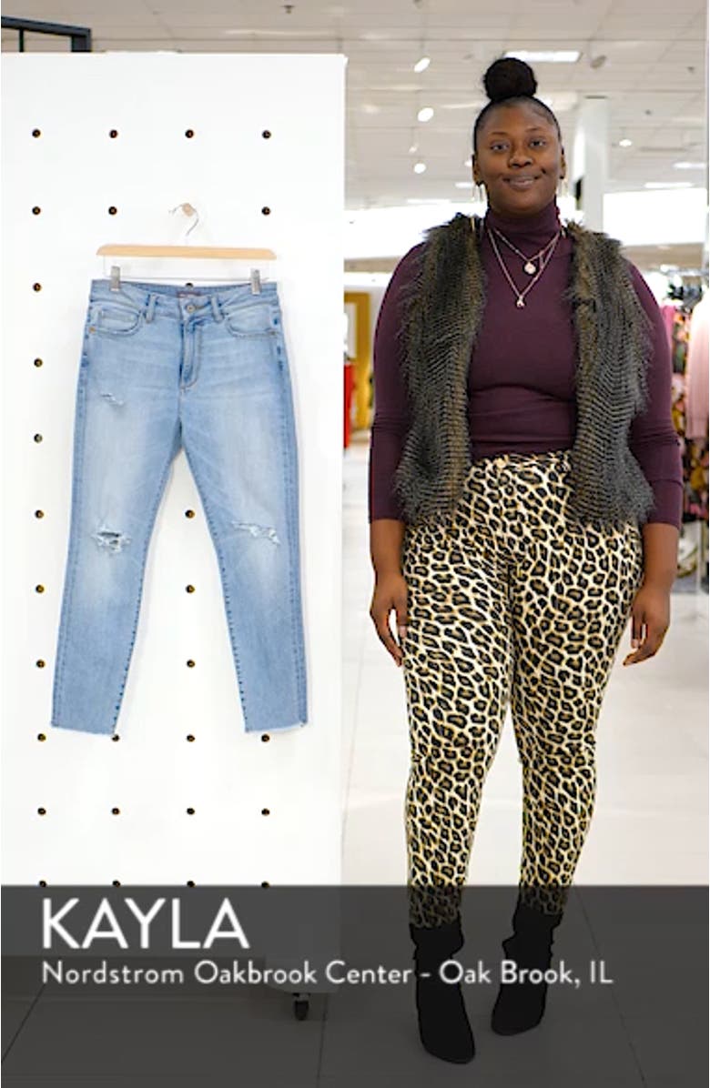 Farrow Instaslim Ripped High Waist Crop Skinny Jeans, sales video thumbnail