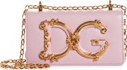 Dolce&Gabbana Girls Logo Leather Phone Crossbody Bag