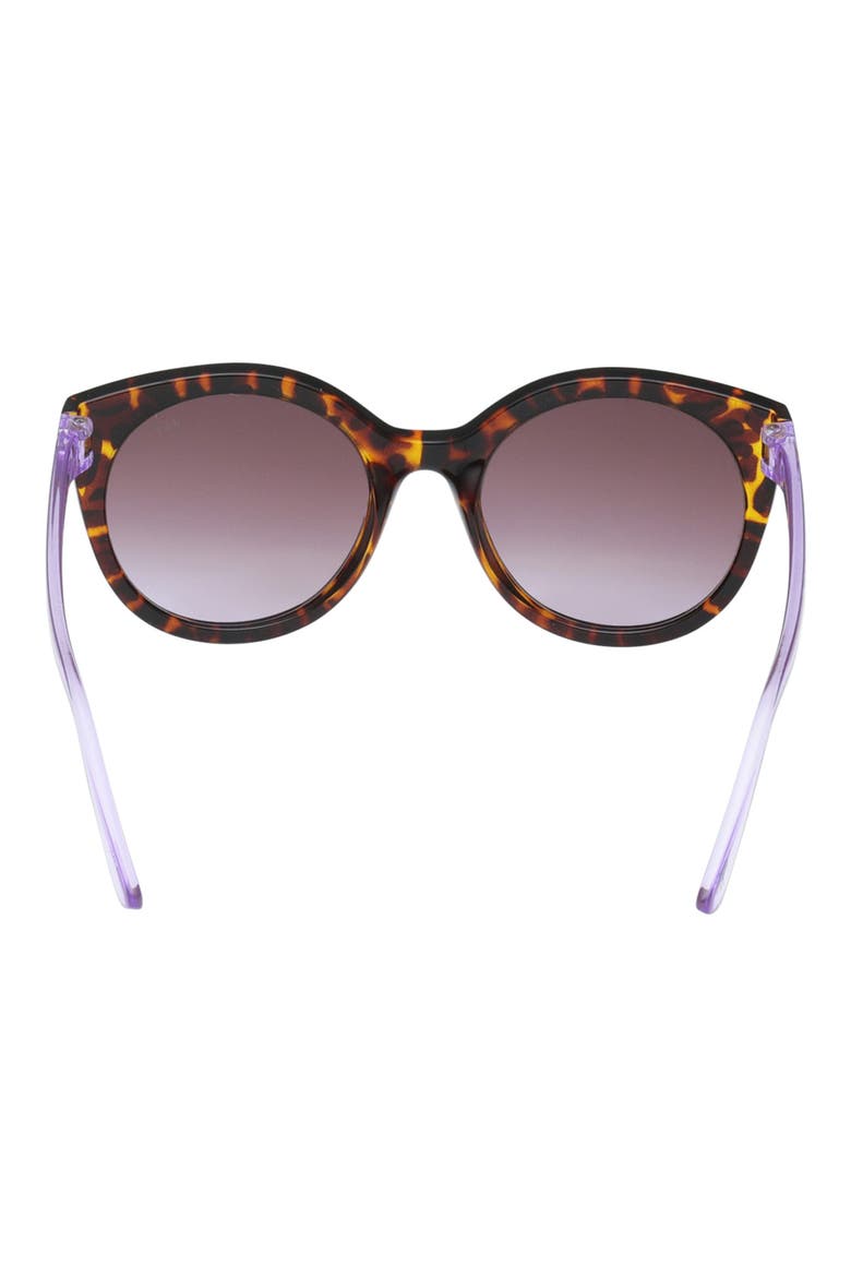 Kids' Gradient Geometric Sunglasses, Alternate, color, DARK HAVANA / GRADIENT