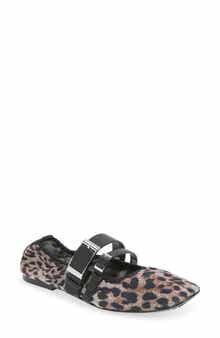 Dade Buckle Strap Mesh Ballet Flat