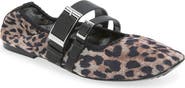 DKNY Dade Buckle Strap Mesh Ballet Flat