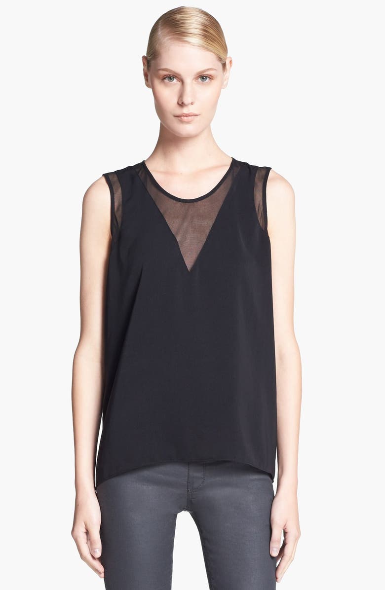 Helmut Lang HELMUT Helmut Lang 'Nexa' Mesh Inset Top, Main, color,
