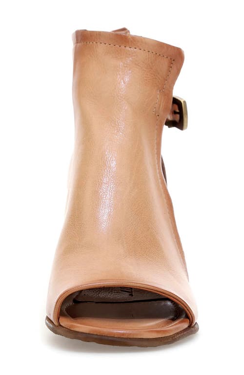 As98 A.s.98 Maxwell Open Toe Bootie In Sand