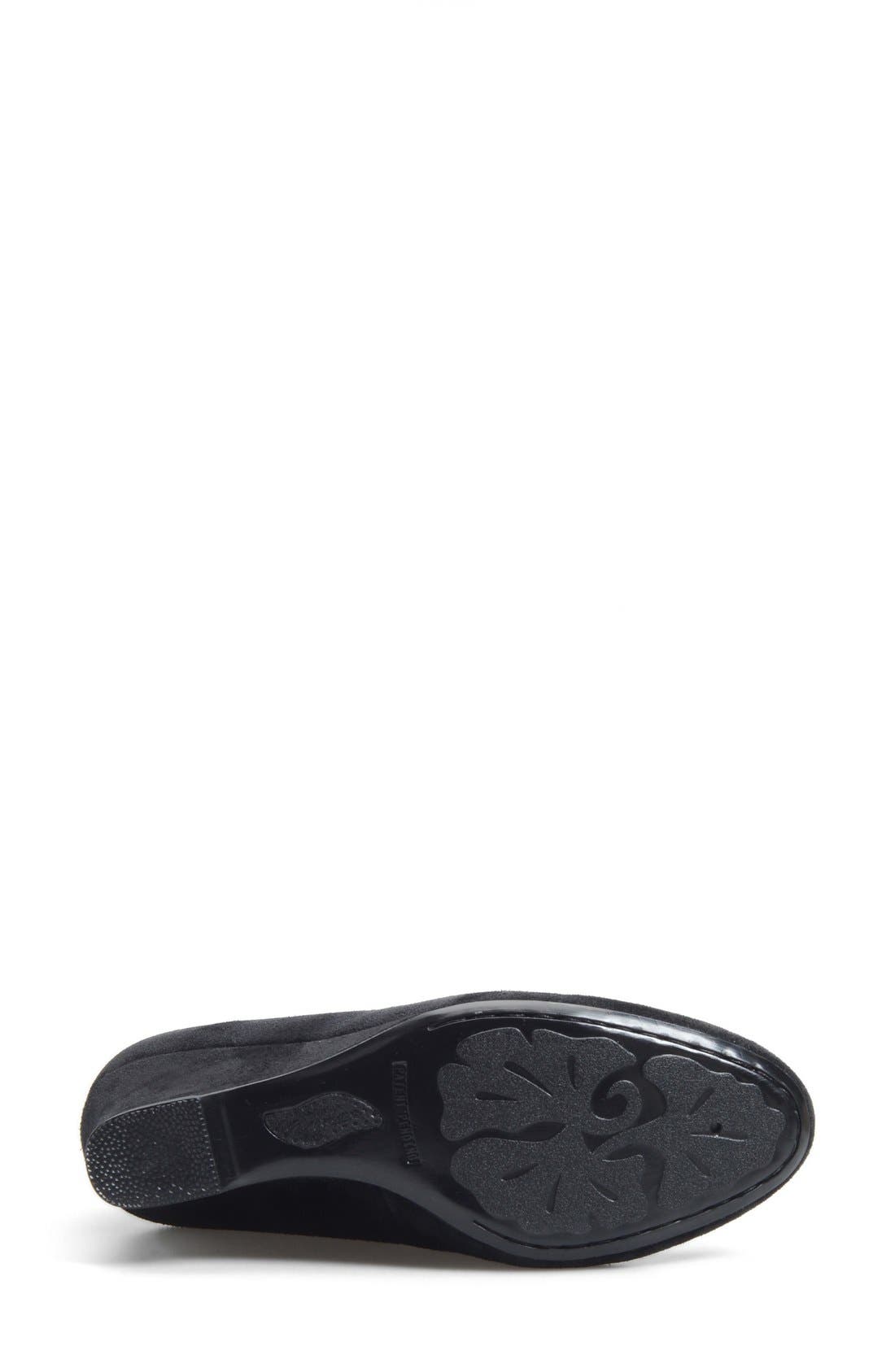 Crown by Børn 'London' Wedge Pump, Alternate, color, BLACK SUEDE