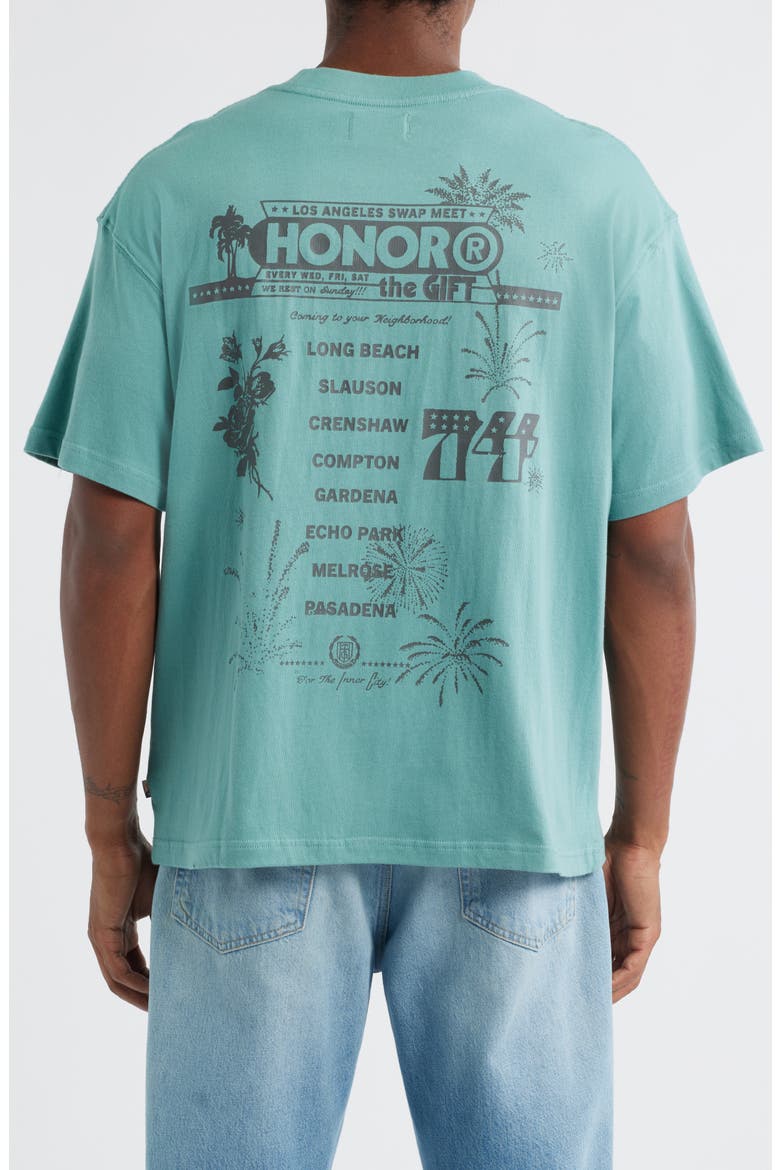 Swap Meet Cotton Graphic T-Shirt, Alternate, color, GREEN
