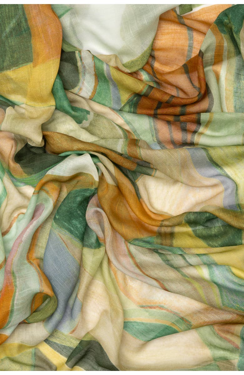 Elizabetta Tropea - Modal Cotton Silk Scarf Shawl, Alternate, color, Green