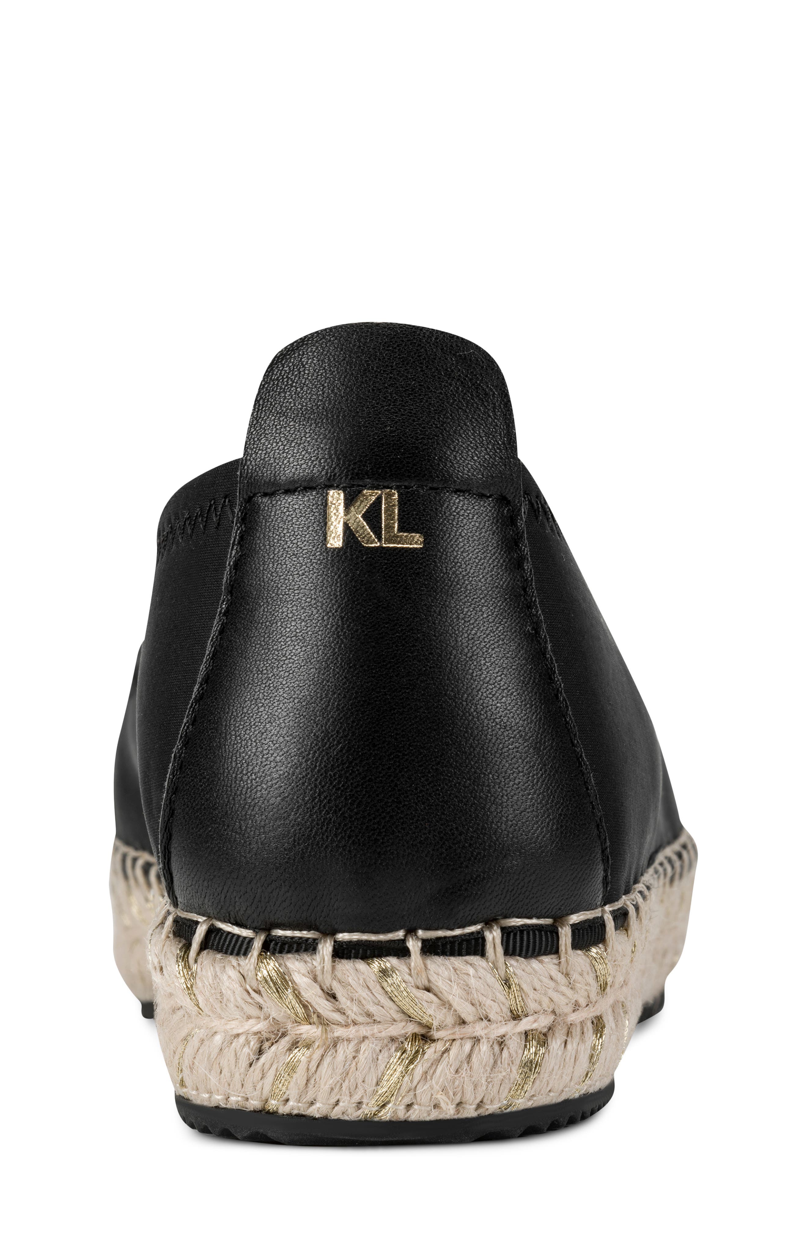 KARL LAGERFELD PARIS Michaela Bonjour Espadrille, Alternate, color, Black