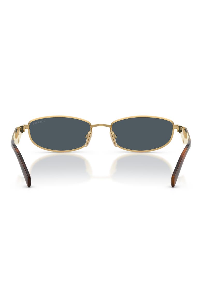 55mm Oval Sunglasses, Alternate, color, GOLD / DARK GREY