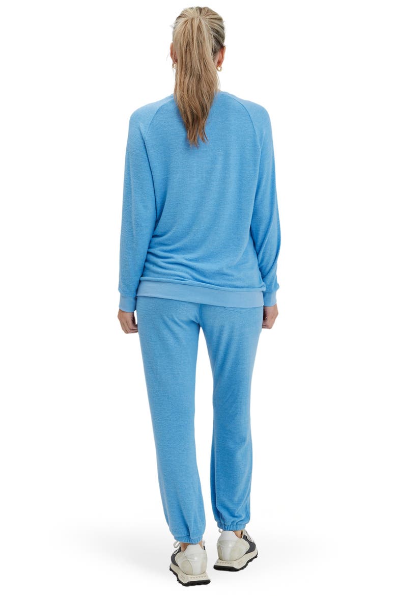 Wren Under-the-belly Maternity Sweatpants, Alternate, color, Bluebell