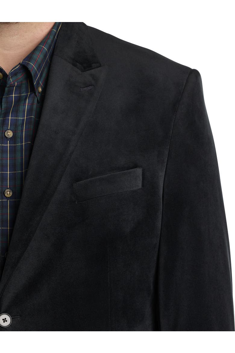 Jacket Relaxer Velvet Sport Coat, Alternate, color, BLACK