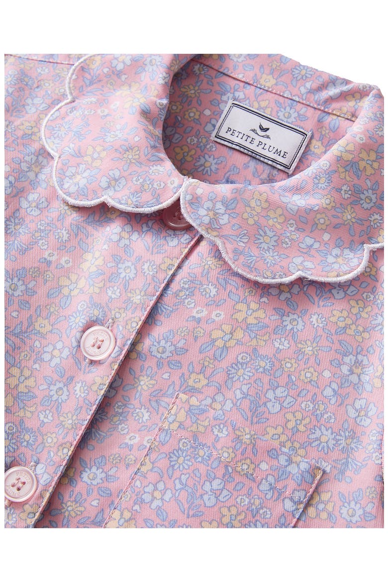Kids' Colette Twill Two-Piece Short Pajamas, Alternate, color, PINK