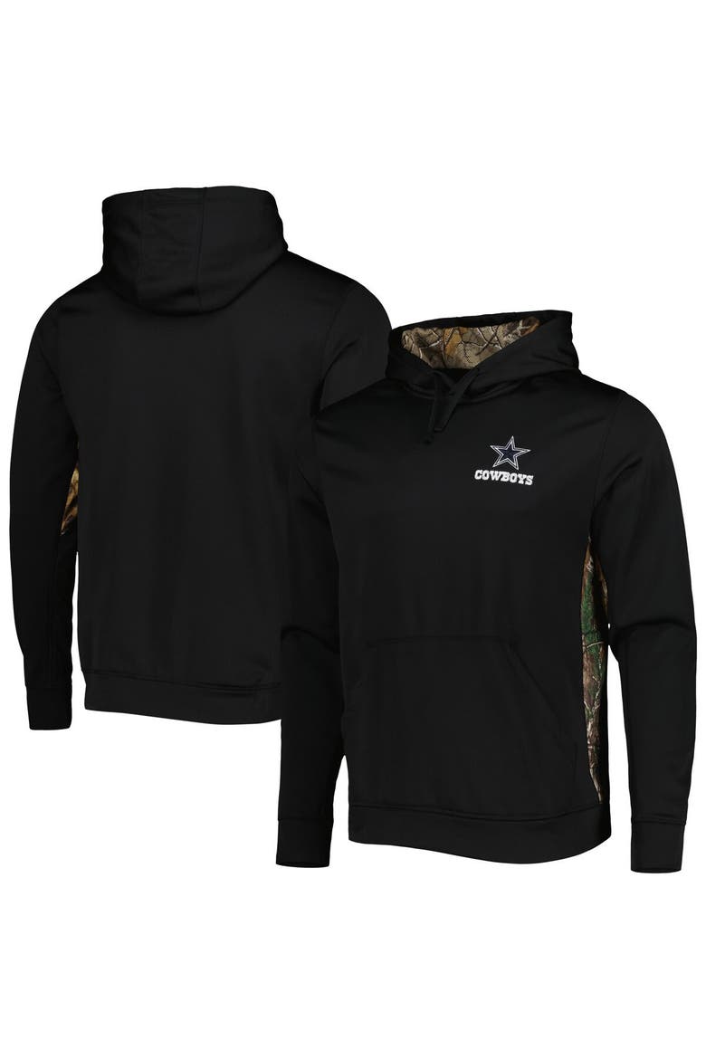 Men's Black/Realtree Camo Dallas Cowboys Logo Ranger Pullover Hoodie, Main, color, Black