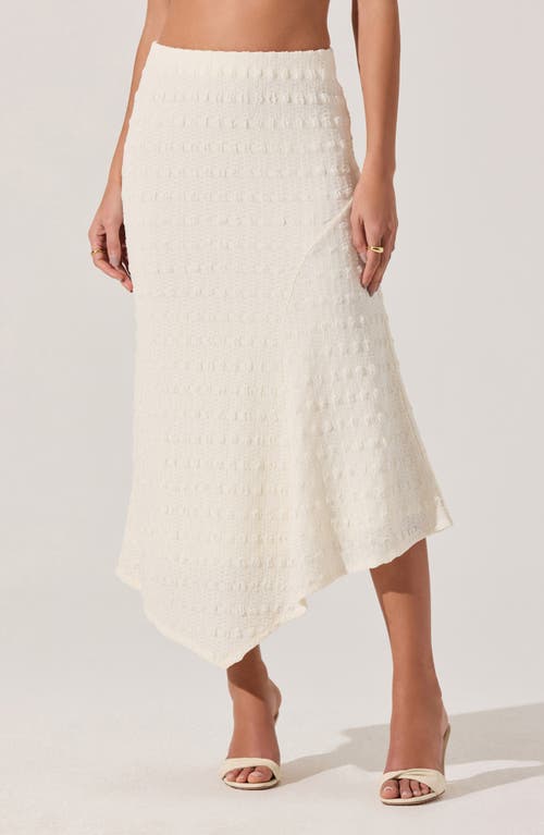 Astr The Label Smock Asymmetric Skirt In White