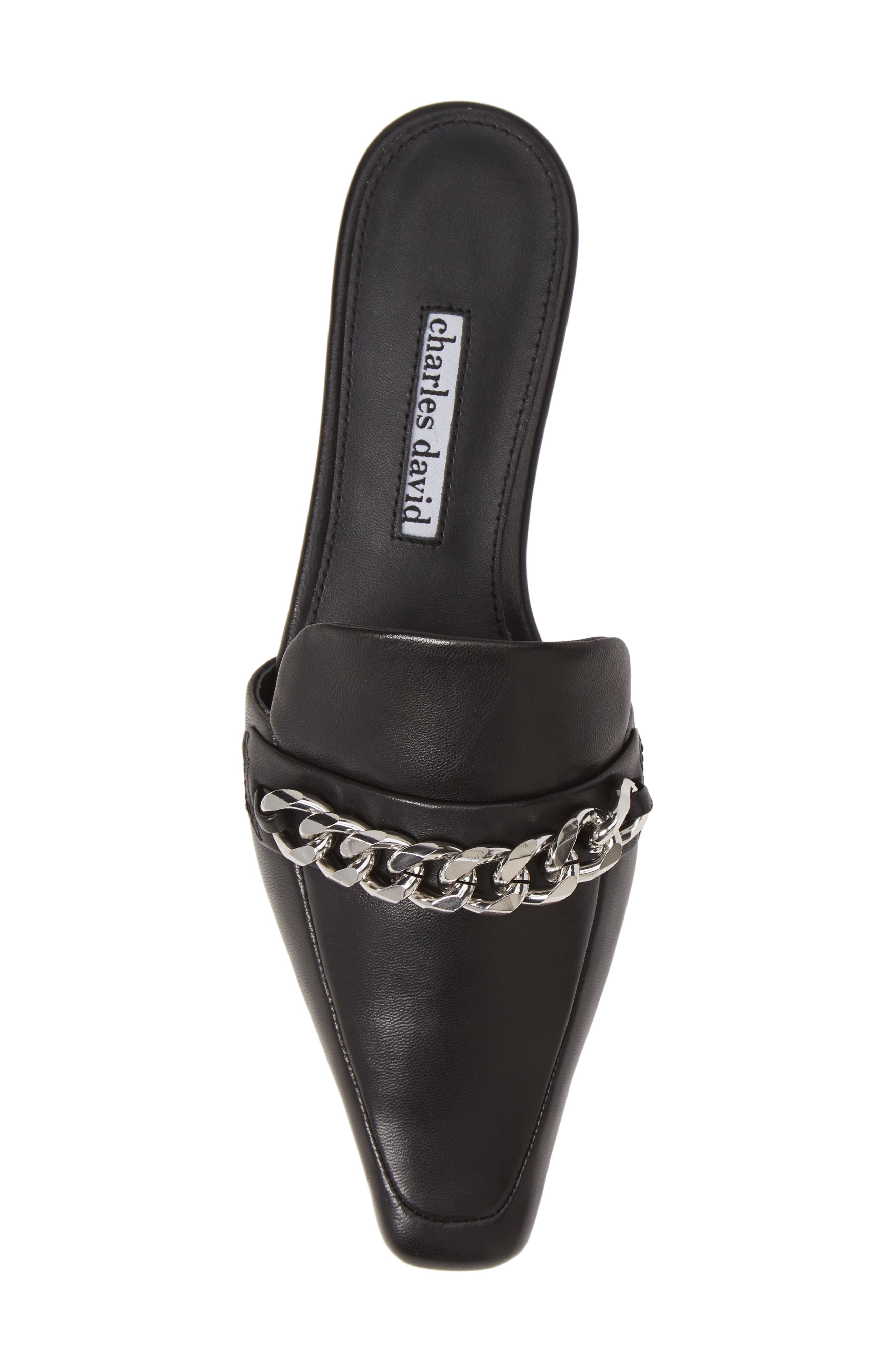 Juvenile Mule, Alternate, color, BLACK LEATHER