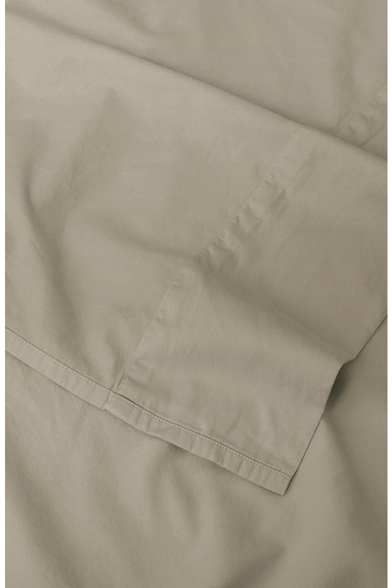 Organic Cotton Organic Room Service Sateen Flat Sheet, Alternate, color, Spray Green