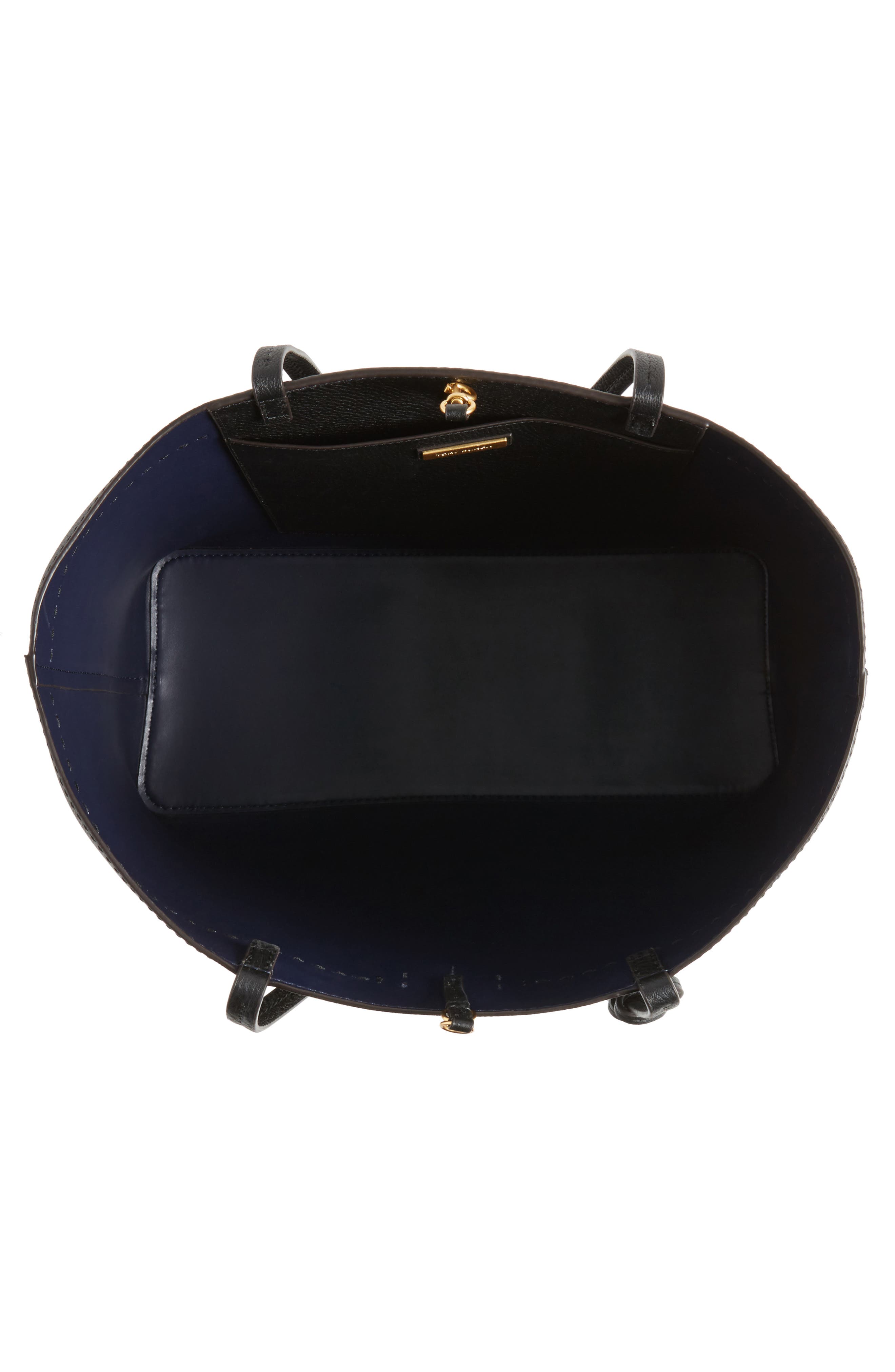 Tory Burch McGraw Leather Laptop Tote, Alternate, color, 