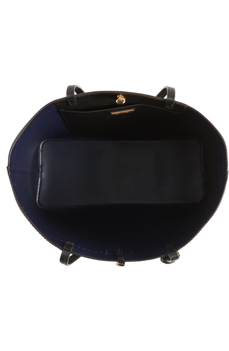 Tory Burch McGraw Leather Laptop Tote, Alternate, color,