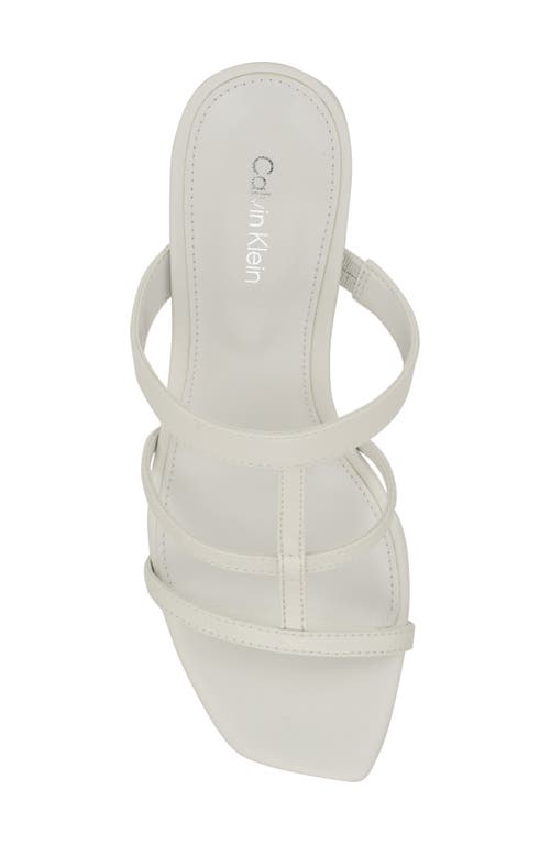 Calvin Klein Hiledy Caged Sandal In White