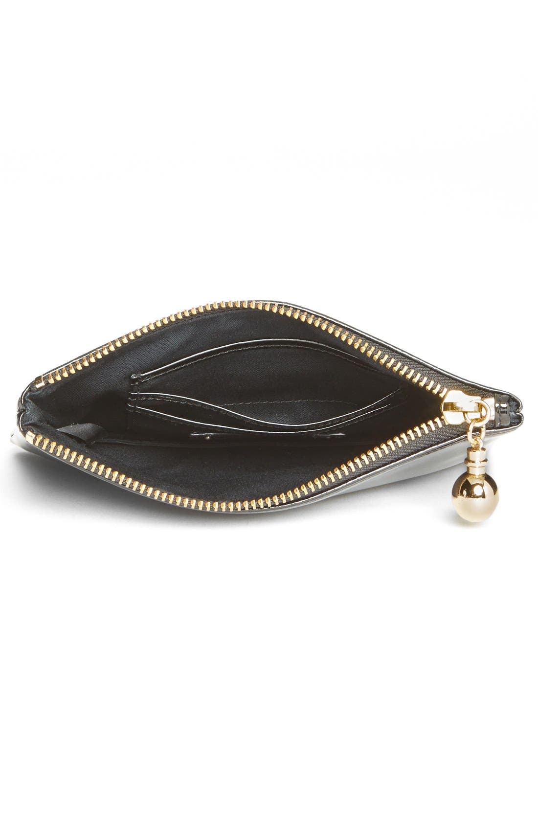Patent Leather Clutch, Alternate, color, HAPPY HOUR/ BLACK