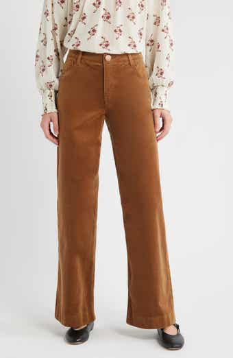 Wit & Wisdom Sam High Waist Wide Leg Corduroy Pants