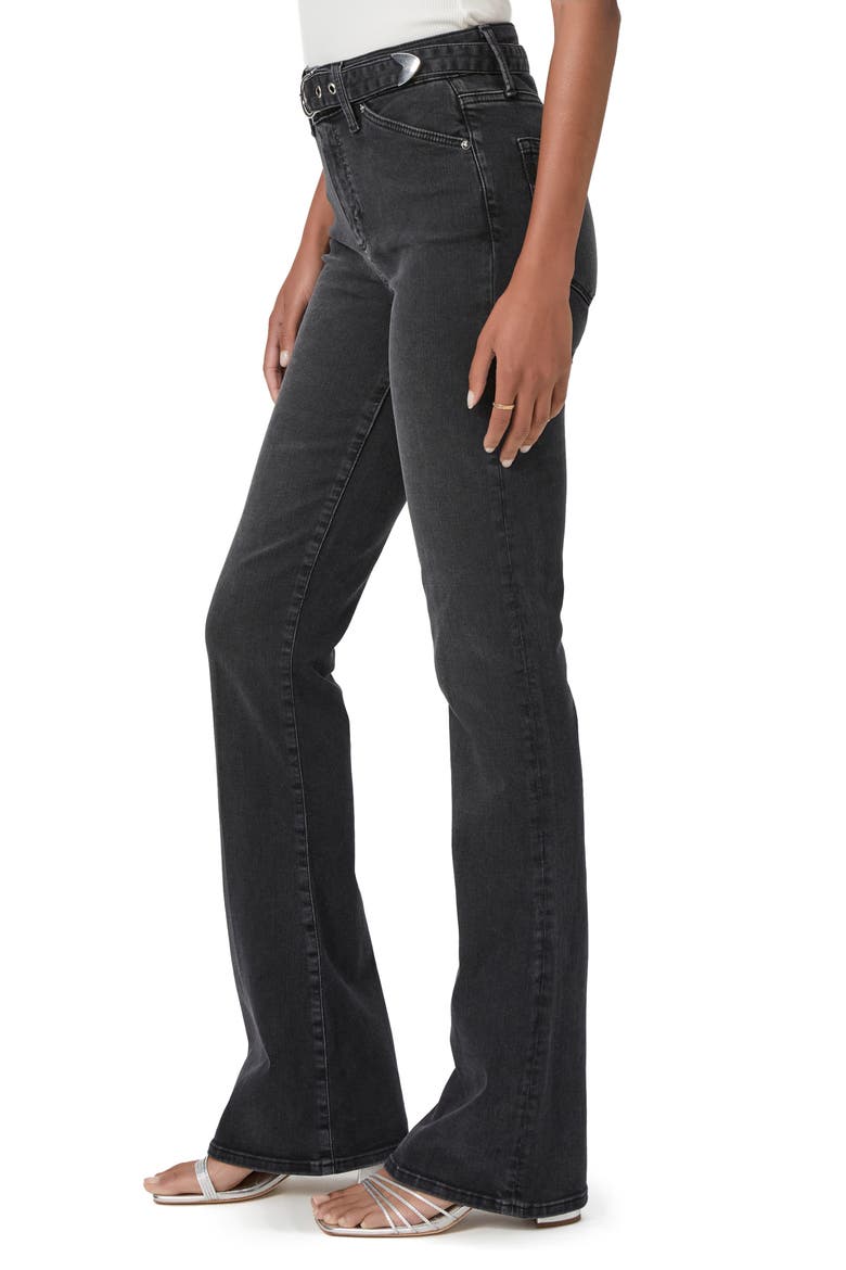 High Waist Laurel Canyon Slim Leg Jeans, Alternate, color, BLACK SANDS