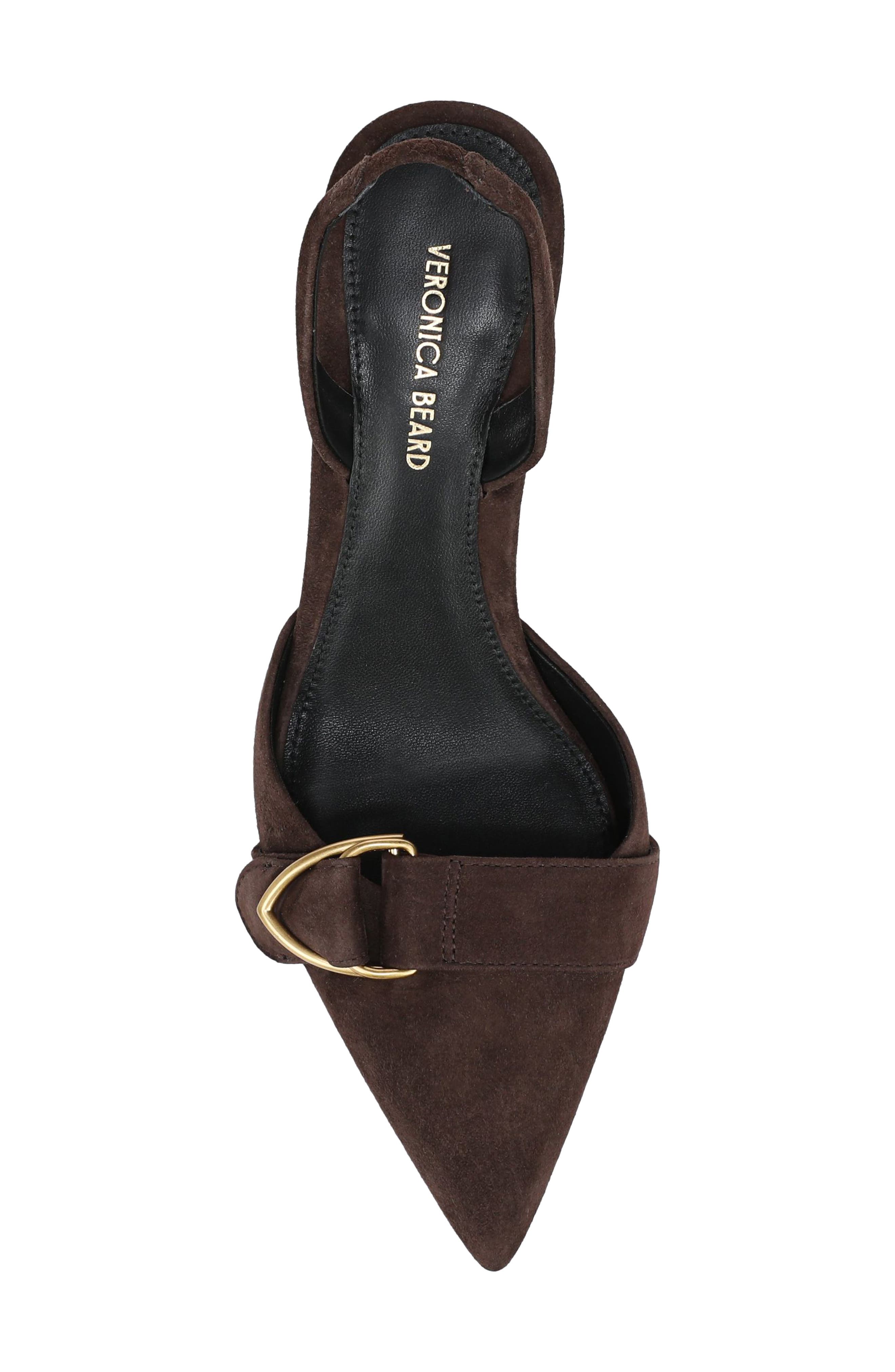 Veronica Beard Loralyn Slingback Pointed Toe Pump, Alternate, color, Espresso