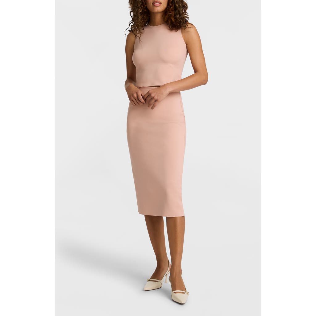 Commando Neoprene Sleeveless Shell Top In Desert Rose
