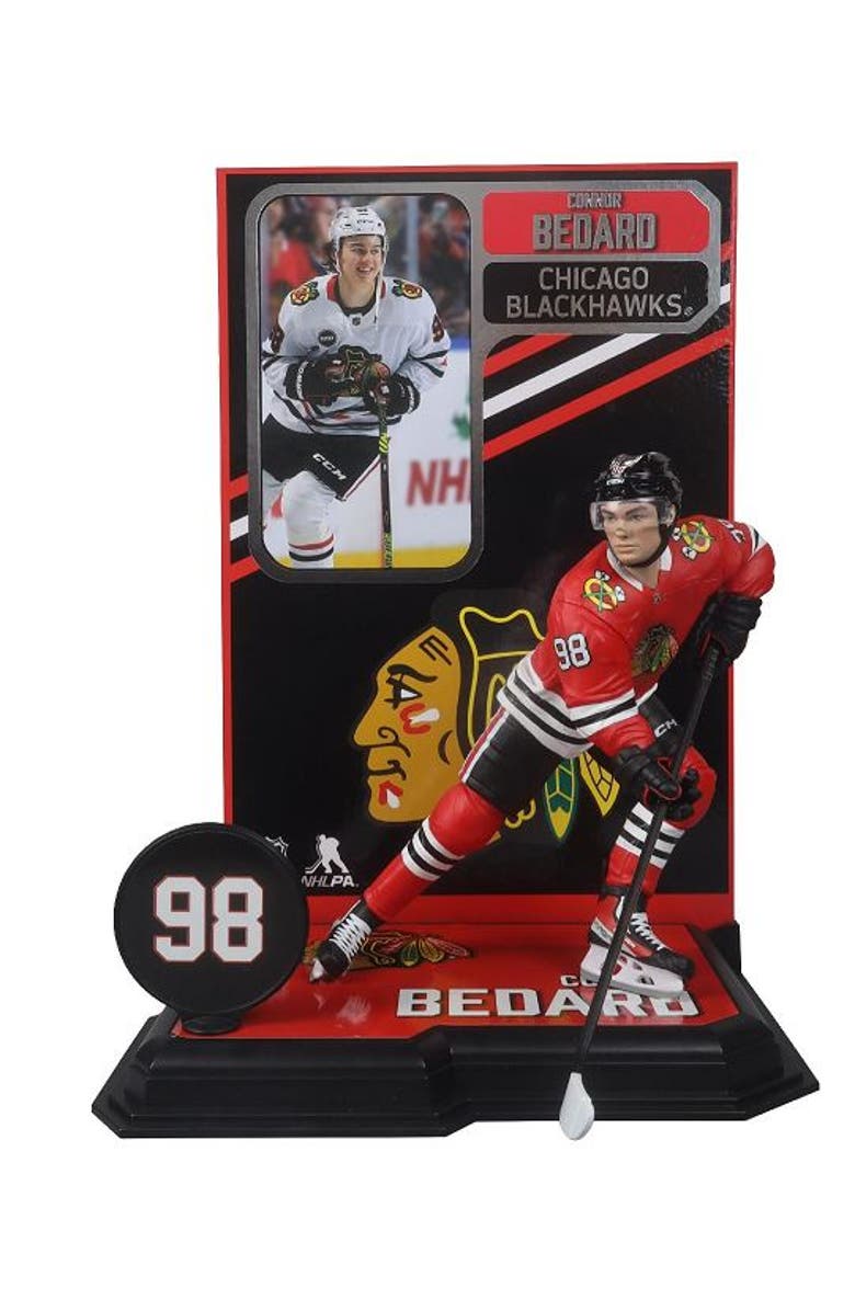 McFarlane Connor Bedard (Chicago Blackhawks) NHL 7" Figure McFarlane's SportsPicks, Main, color, Red