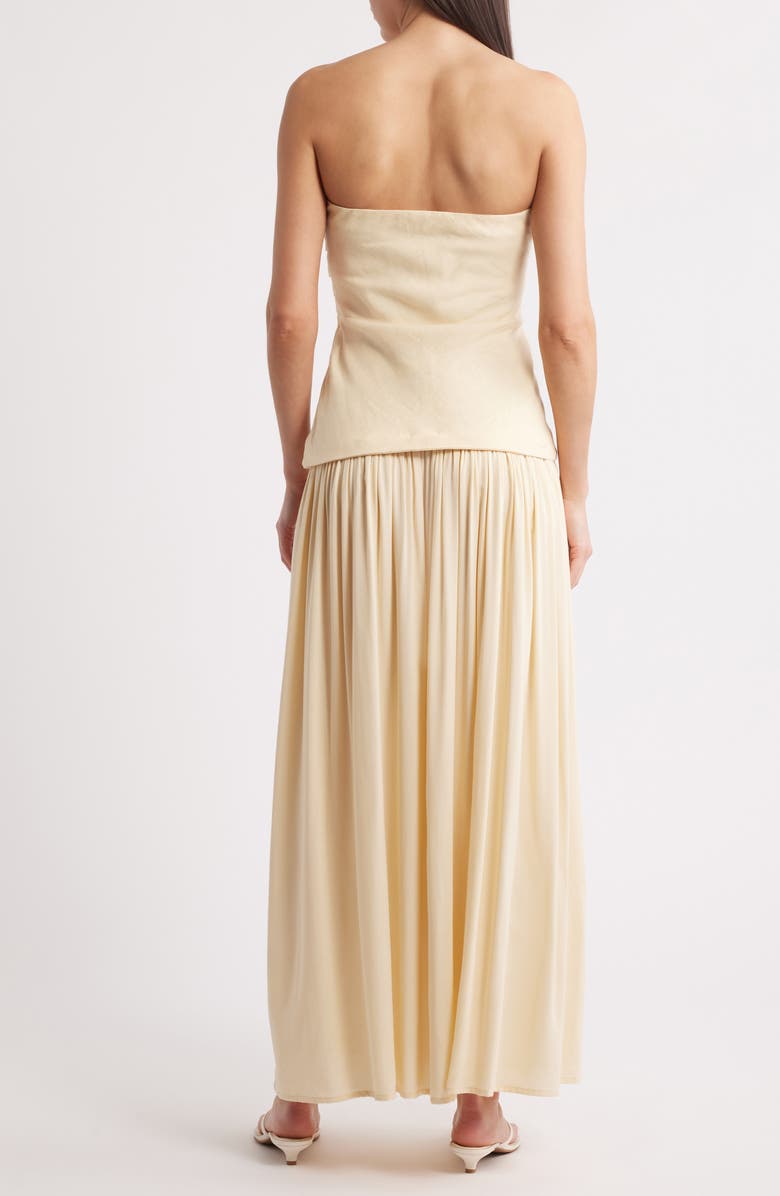 Faithfull the Brand Hedy Strapless Drop Waist Maxi Dress, Alternate, color, 