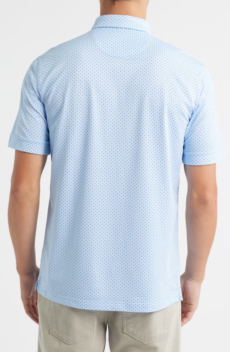 Mizzen+Main Halyard Trim Fit Performance Polo, Alternate, color, Cloud Blue Dot