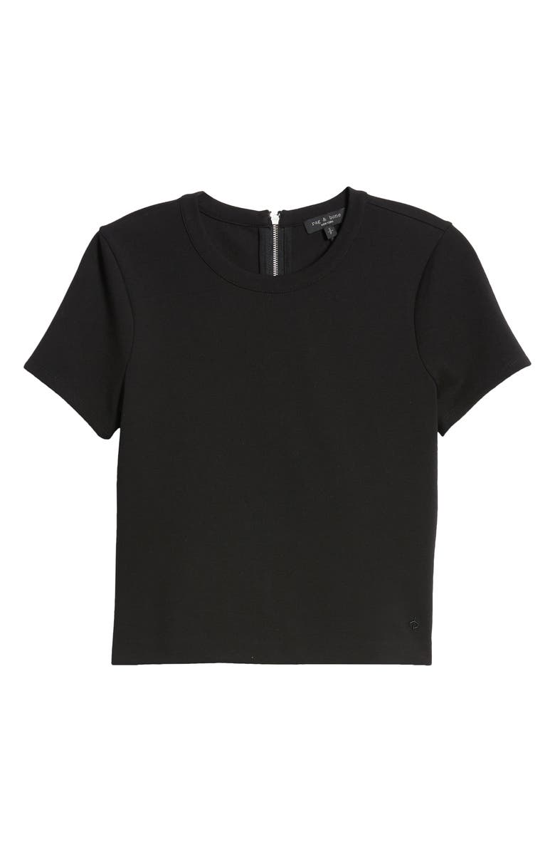 rag & bone Irina Ponte Crop T-Shirt, Alternate, color,