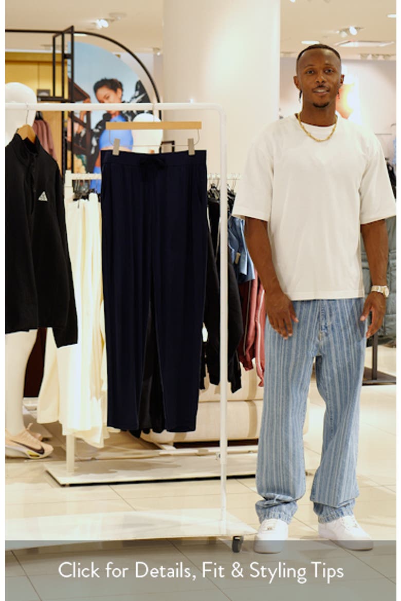 Tie Waist Stretch Knit Pajama Pants video
