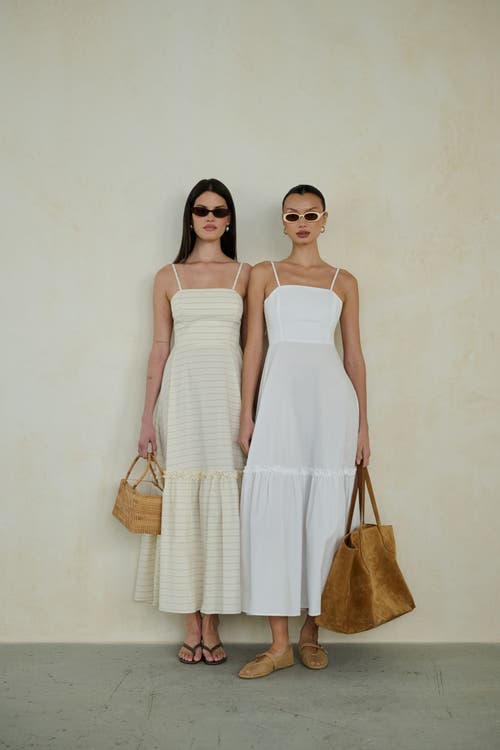 Weworewhat Sleeveless Ruffle A-line Midi Dress
