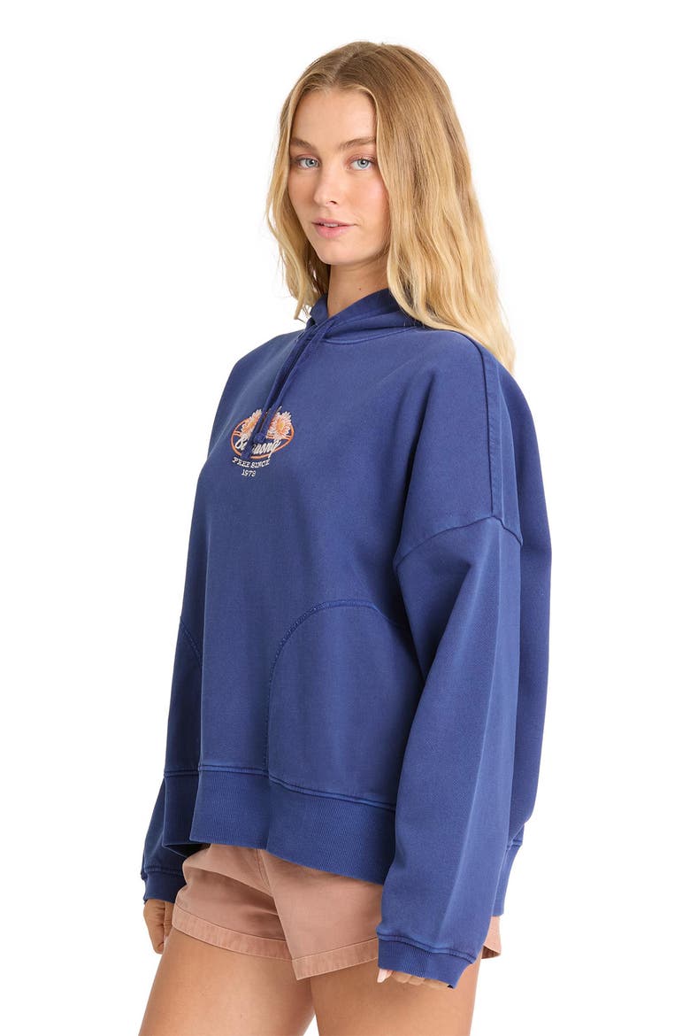 Find Paradise Palm Graphic Hoodie, Alternate, color, TRUE NAVY