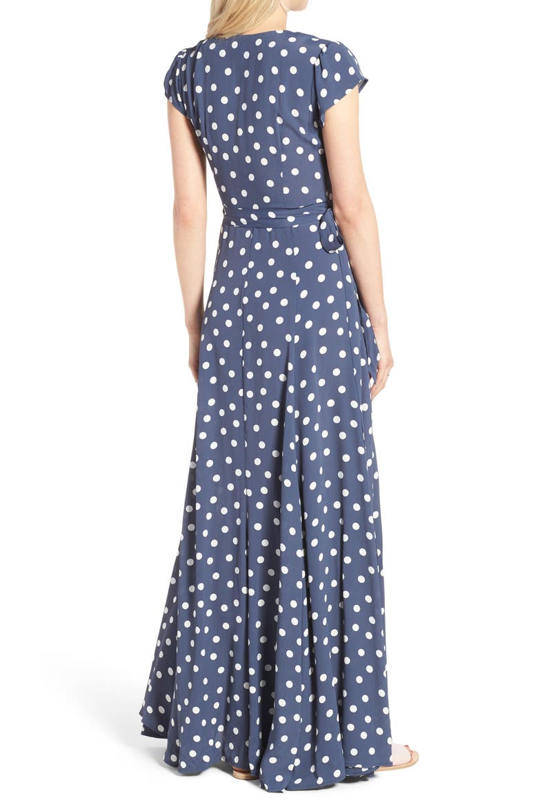 Sid Wrap Maxi Dress (Nordstrom Exclusive), Alternate, color, INK