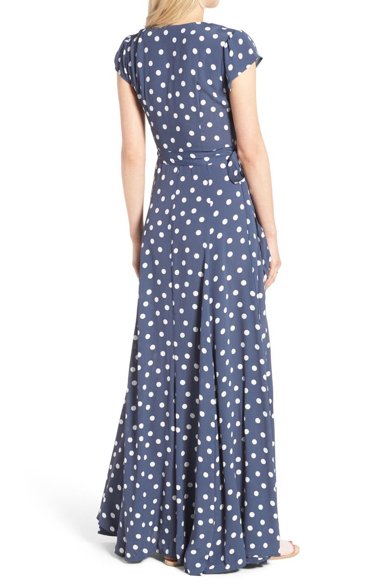 Tularosa Sid Wrap Maxi Dress, Alternate, color, 