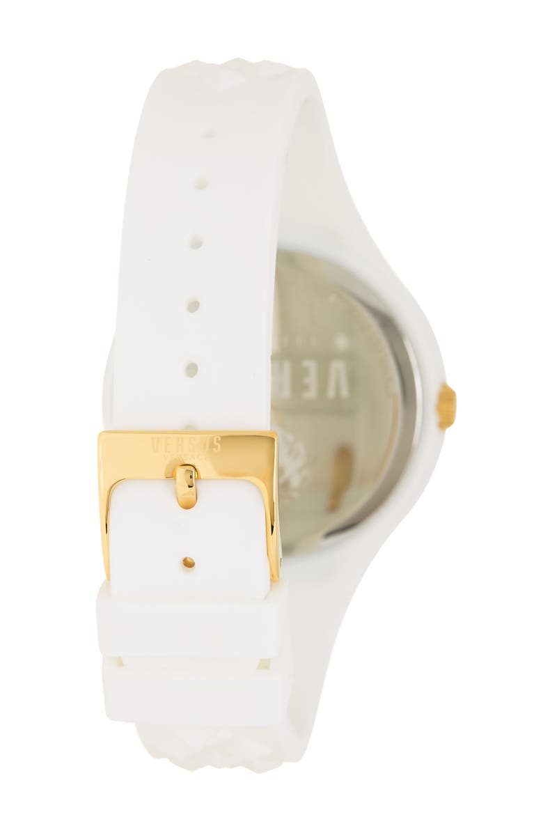VERSUS Versace Versace Women's Silcone Strap Watch, 39mm, Alternate, color, White